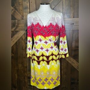 Diane Von Furstenberg New Julian Too Silk Jersey Wrap Dress Women’s Size 12